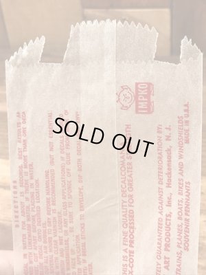 Impko社製のパイレーツ＆デビルの60年代ビンテージ水張りステッカー