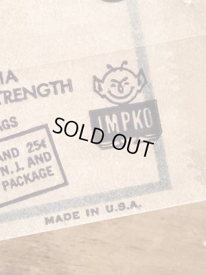 Impko社製の稲妻に乗ったデビルの60年代ビンテージ水張りステッカー