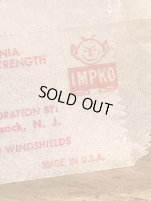 Impko社製のバットの60年代ビンテージ水張りステッカー