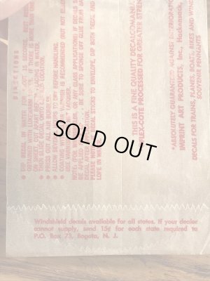 Impko社製のライトニングイーグルヘッドの60’sヴィンテージウォータースライドデカール