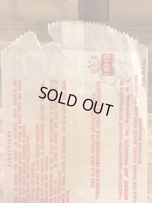 Impko社製のイーグルヘッドの60年代ビンテージ水張りステッカー