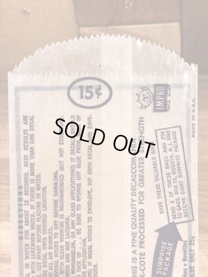 Impko社製の稲妻に乗ったデビルの60年代ビンテージ水張りステッカー