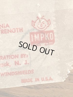 Impko社製のイーグルヘッドの60年代ビンテージ水張りステッカー