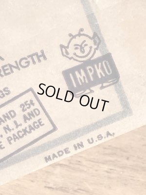 Impko社製のブルドッグの60年代ビンテージ水張りステッカー