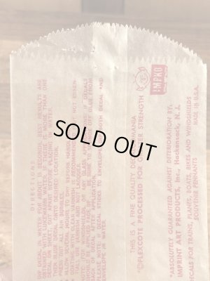 Impko社製の8ボールバグの60年代ビンテージ水張りステッカー