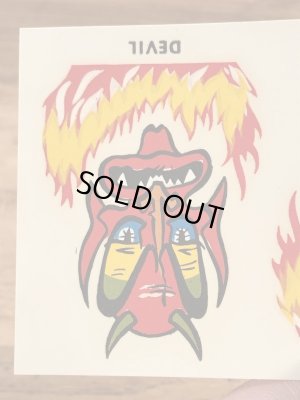 Impko社製のデビルの60年代ビンテージ水張りステッカー