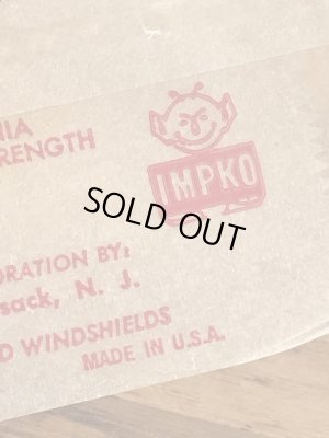 Impko社製の鳥の60年代ビンテージ水張りステッカー