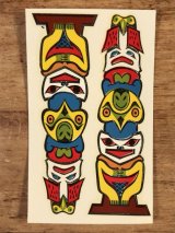 Impko “Totem Pole” Water Slide Decal　トーテムポール　ビンテージ　水張りステッカー　ウォータースライドデカール　60年代