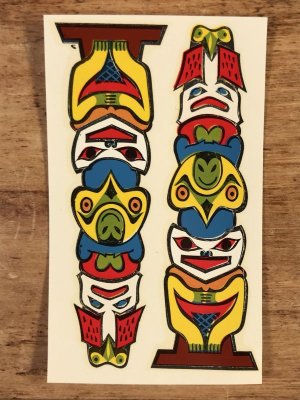 Impko社製のTotem Poleの60’sヴィンテージウォータースライドデカール