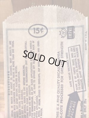 Impko社製のデビルの60年代ビンテージ水張りステッカー