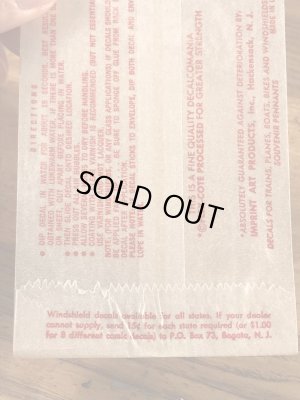 Impko社製のスパイダーの60年代ビンテージ水張りステッカー