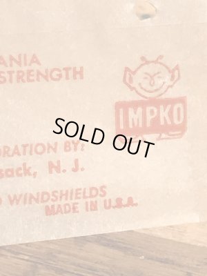 Impko社製のファイヤーアイの60年代ビンテージ水張りステッカー