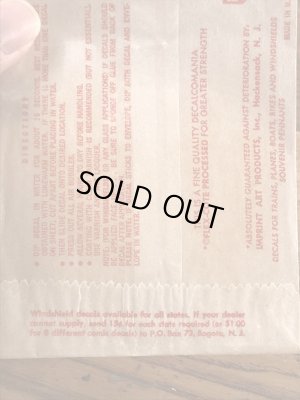 Impko社製のインディアンの60’sヴィンテージウォータースライドデカール