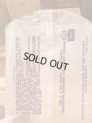 Impko社製の精霊の60年代ビンテージ水張りステッカー