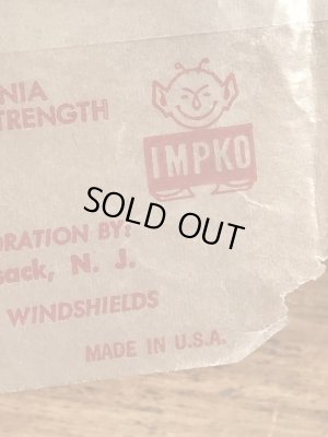 Impko社製のピエロの60年代ビンテージ水張りステッカー