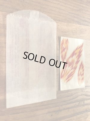 Impko社製のファイヤーの60年代ビンテージ水張りステッカー