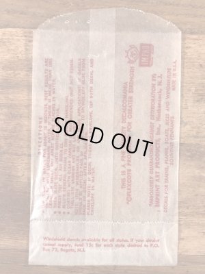 Impko社製の稲妻キャットの60年代ビンテージ水張りステッカー