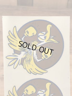 Impko社製の鳥の60年代ビンテージ水張りステッカー