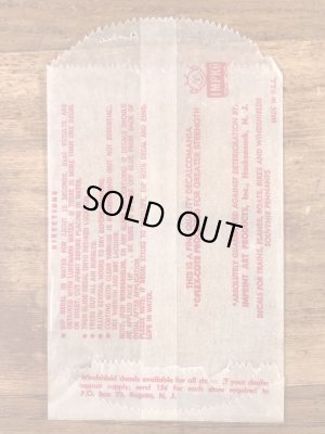 Impko社製のピエロの60年代ビンテージ水張りステッカー