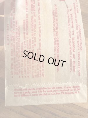 Impko社製のBirdの60’sヴィンテージウォータースライドデカール