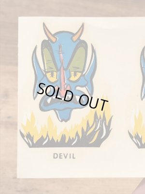 Impko社製のデビルの60年代ビンテージ水張りステッカー