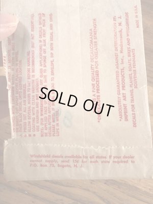 Impko社製のペリカンの60年代ビンテージ水張りステッカー