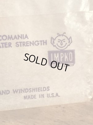 Impko社製の精霊の60年代ビンテージ水張りステッカー