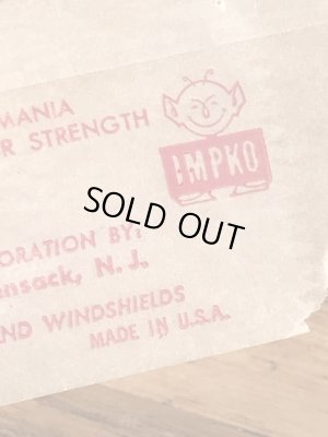 Impko社製の8ボールバグの60年代ビンテージ水張りステッカー