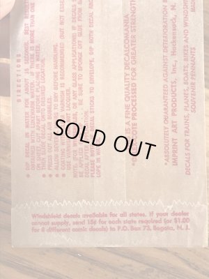 Impko社製のBirdの60’sヴィンテージウォータースライドデカール