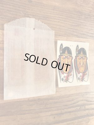 Impko社製のインディアンの60年代ビンテージ水張りステッカー