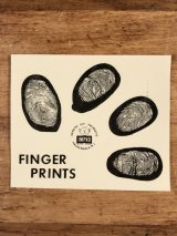 Impko “Finger Prints” Water Slide Decal　指紋　ビンテージ　水張りステッカー　ウォータースライドデカール　60年代