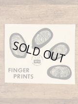 Impko “Finger Prints” Water Slide Decal　指紋　ビンテージ　水張りステッカー　ウォータースライドデカール　60年代