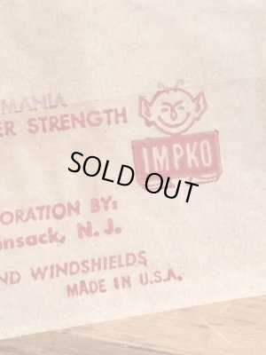 Impko社製のファイヤーアイの60年代ビンテージ水張りステッカー