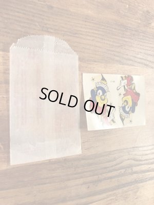 Impko社製のピエロの60年代ビンテージ水張りステッカー