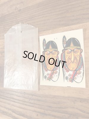 Impko社製のインディアンの60’sヴィンテージウォータースライドデカール