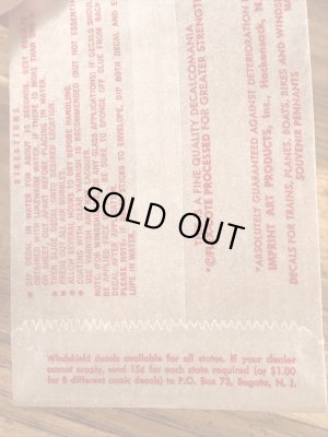 Impko社製のI'm a Tigerの60年代ビンテージ水張りステッカー