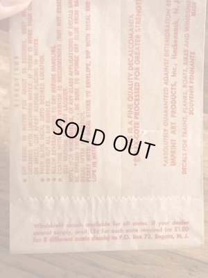 Impko社製のFire Eyesの60’sヴィンテージウォータースライドデカール