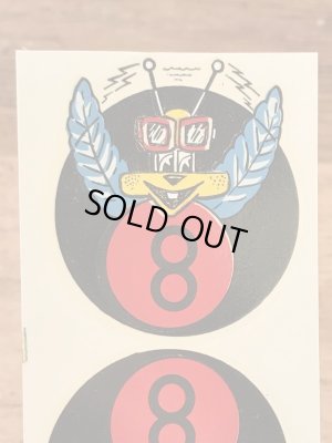 Impko社製の8ボールバグの60年代ビンテージ水張りステッカー