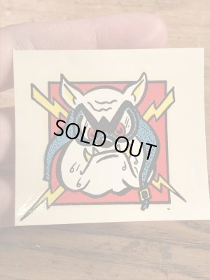 Impko社製のブルドッグの60年代ビンテージ水張りステッカー