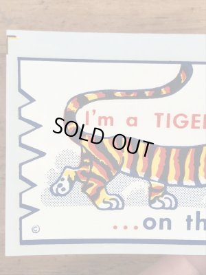 Impko社製のタイガーの60年代ビンテージ水張りステッカー