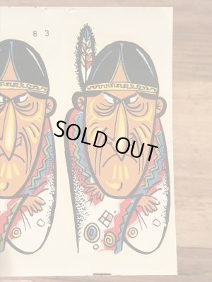 Impko社製のインディアンの60’sヴィンテージウォータースライドデカール