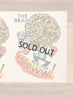 Impko社製のThe Brainの60年代ビンテージ水張りステッカー