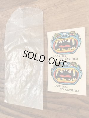 Impko社製のLook Ma,No Cavities!の60’sヴィンテージウォータースライドデカール