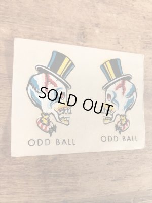 Impko社製のオッドボールの60年代ビンテージ水張りステッカー