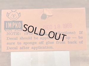 Impko社製のアンクルルーイの50年代ビンテージ水張りステッカー