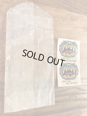 Impko社製のモンスターの60年代ビンテージ水張りステッカー