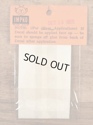 Impko社製のUncle Louieの50’sヴィンテージウォータースライドデカール