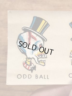 Impko社製のオッドボールの60年代ビンテージ水張りステッカー