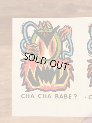 Impko社製のチャチャベイブの60年代ビンテージ水張りステッカー