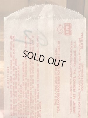 Impko社製のモンスターの60年代ビンテージ水張りステッカー